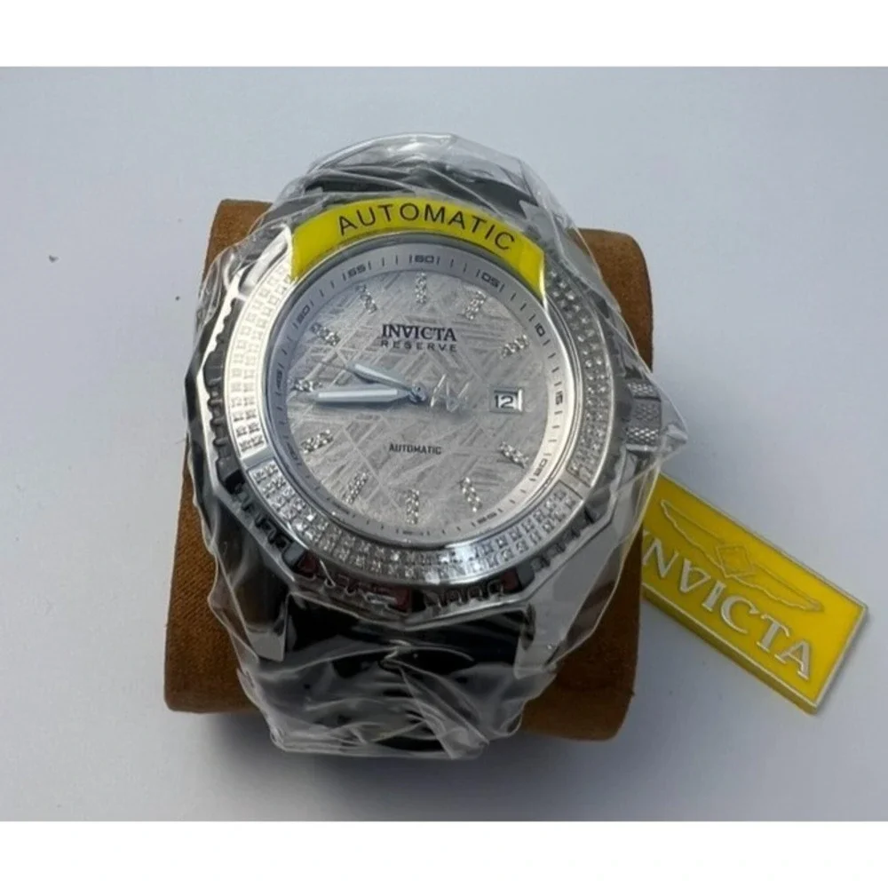 #W025 Invicta Reserve 34428 Automatic Meteorite Diamond 55mm Men's Watch
